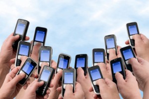 Cell phones finding mobile content